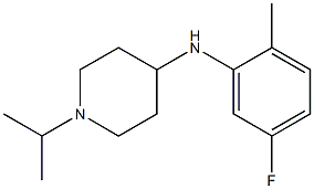 N-(5-fluoro-2-methylphenyl)-1-(propan-2-yl)piperidin-4-amine Struktur