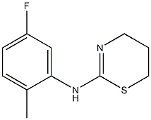 N-(5-fluoro-2-methylphenyl)-5,6-dihydro-4H-1,3-thiazin-2-amine Struktur