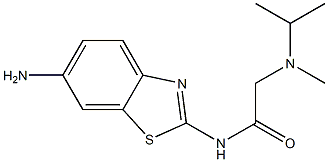 N-(6-amino-1,3-benzothiazol-2-yl)-2-[isopropyl(methyl)amino]acetamide Struktur