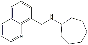 N-(quinolin-8-ylmethyl)cycloheptanamine Struktur