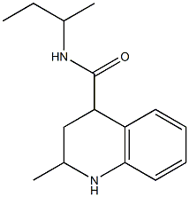 N-(sec-butyl)-2-methyl-1,2,3,4-tetrahydroquinoline-4-carboxamide Struktur