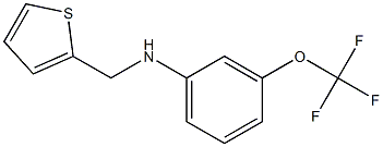 N-(thiophen-2-ylmethyl)-3-(trifluoromethoxy)aniline Struktur