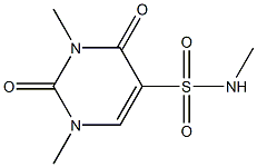 N,1,3-trimethyl-2,4-dioxo-1,2,3,4-tetrahydropyrimidine-5-sulfonamide Struktur