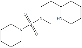 N,2-dimethyl-N-[2-(piperidin-2-yl)ethyl]piperidine-1-sulfonamide Struktur