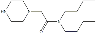 N,N-dibutyl-2-(piperazin-1-yl)acetamide Struktur