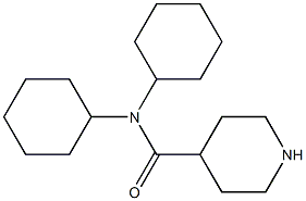 N,N-dicyclohexylpiperidine-4-carboxamide Struktur