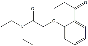 N,N-diethyl-2-(2-propionylphenoxy)acetamide Struktur