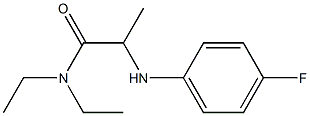 N,N-diethyl-2-[(4-fluorophenyl)amino]propanamide Struktur