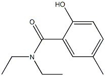 N,N-diethyl-2-hydroxy-5-methylbenzamide Struktur