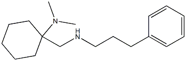 N,N-dimethyl-1-{[(3-phenylpropyl)amino]methyl}cyclohexan-1-amine Struktur