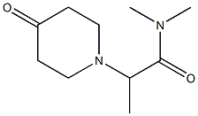 N,N-dimethyl-2-(4-oxopiperidin-1-yl)propanamide Struktur