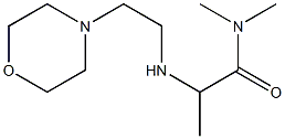 N,N-dimethyl-2-{[2-(morpholin-4-yl)ethyl]amino}propanamide Struktur