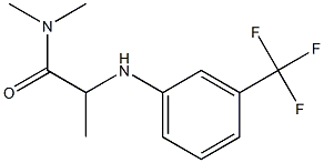 N,N-dimethyl-2-{[3-(trifluoromethyl)phenyl]amino}propanamide Struktur