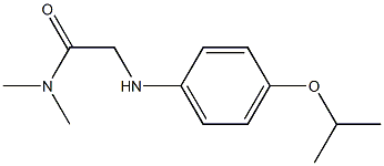 N,N-dimethyl-2-{[4-(propan-2-yloxy)phenyl]amino}acetamide Struktur