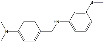 N,N-dimethyl-4-({[3-(methylsulfanyl)phenyl]amino}methyl)aniline Struktur