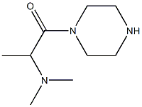 N,N-dimethyl-N-(1-methyl-2-oxo-2-piperazin-1-ylethyl)amine Struktur