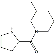 N,N-dipropylpyrrolidine-2-carboxamide Struktur