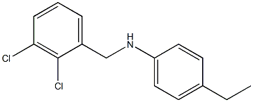 N-[(2,3-dichlorophenyl)methyl]-4-ethylaniline Struktur