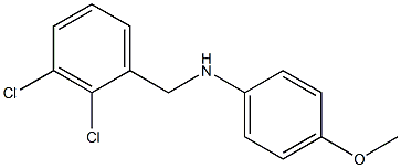 N-[(2,3-dichlorophenyl)methyl]-4-methoxyaniline Struktur