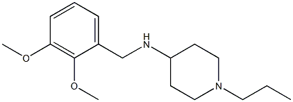 N-[(2,3-dimethoxyphenyl)methyl]-1-propylpiperidin-4-amine Struktur