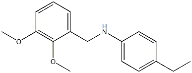 N-[(2,3-dimethoxyphenyl)methyl]-4-ethylaniline Struktur