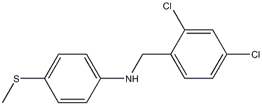 N-[(2,4-dichlorophenyl)methyl]-4-(methylsulfanyl)aniline Struktur