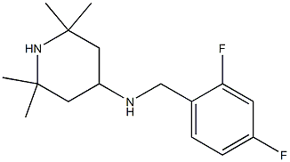 N-[(2,4-difluorophenyl)methyl]-2,2,6,6-tetramethylpiperidin-4-amine Struktur