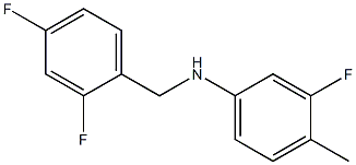 N-[(2,4-difluorophenyl)methyl]-3-fluoro-4-methylaniline Struktur