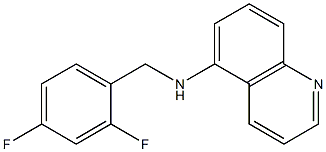 N-[(2,4-difluorophenyl)methyl]quinolin-5-amine Struktur