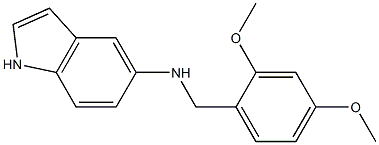 N-[(2,4-dimethoxyphenyl)methyl]-1H-indol-5-amine Struktur