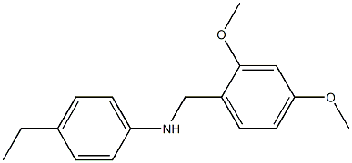 N-[(2,4-dimethoxyphenyl)methyl]-4-ethylaniline Struktur