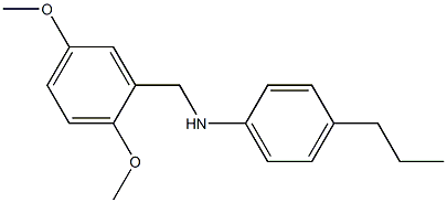 N-[(2,5-dimethoxyphenyl)methyl]-4-propylaniline Struktur