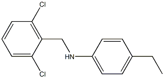 N-[(2,6-dichlorophenyl)methyl]-4-ethylaniline Struktur