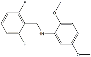 N-[(2,6-difluorophenyl)methyl]-2,5-dimethoxyaniline Struktur