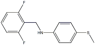 N-[(2,6-difluorophenyl)methyl]-4-(methylsulfanyl)aniline Struktur