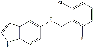 N-[(2-chloro-6-fluorophenyl)methyl]-1H-indol-5-amine Struktur