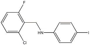 N-[(2-chloro-6-fluorophenyl)methyl]-4-iodoaniline Struktur