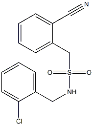 N-[(2-chlorophenyl)methyl](2-cyanophenyl)methanesulfonamide Struktur