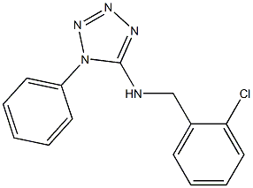 N-[(2-chlorophenyl)methyl]-1-phenyl-1H-1,2,3,4-tetrazol-5-amine Struktur