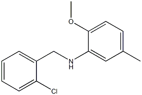 N-[(2-chlorophenyl)methyl]-2-methoxy-5-methylaniline Struktur