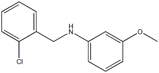 N-[(2-chlorophenyl)methyl]-3-methoxyaniline Struktur