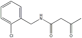 N-[(2-chlorophenyl)methyl]-3-oxobutanamide Struktur