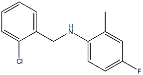 N-[(2-chlorophenyl)methyl]-4-fluoro-2-methylaniline Struktur