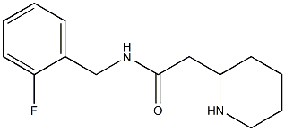 N-[(2-fluorophenyl)methyl]-2-(piperidin-2-yl)acetamide Struktur