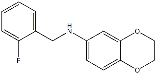 N-[(2-fluorophenyl)methyl]-2,3-dihydro-1,4-benzodioxin-6-amine Struktur