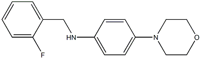 N-[(2-fluorophenyl)methyl]-4-(morpholin-4-yl)aniline Struktur