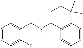 N-[(2-fluorophenyl)methyl]-4,4-dimethyl-1,2,3,4-tetrahydronaphthalen-1-amine Struktur