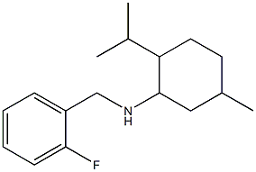 N-[(2-fluorophenyl)methyl]-5-methyl-2-(propan-2-yl)cyclohexan-1-amine Struktur