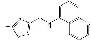 N-[(2-methyl-1,3-thiazol-4-yl)methyl]quinolin-5-amine Struktur