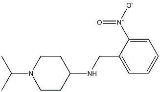 N-[(2-nitrophenyl)methyl]-1-(propan-2-yl)piperidin-4-amine Struktur